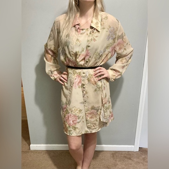 Beautiful Floral Vintage set by‎ Perceptions by Irene B, Size Large. - Picture 8 of 12